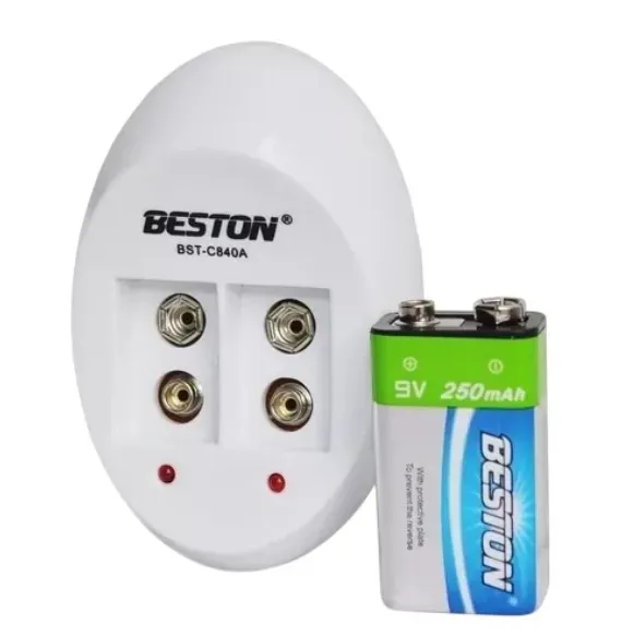 Cargador De Pilas Beston BST-C818 9V