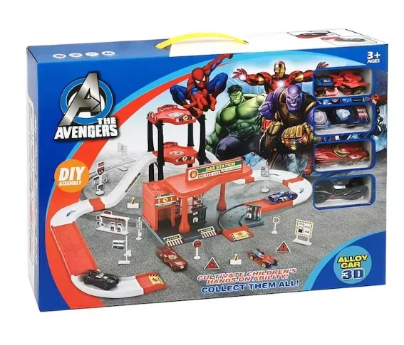 Set De Pista De Carros De Los Avengers 