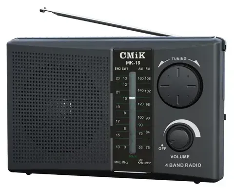 Radio Cmik Mk-18 Fm Am Antena Color Negro 110V/220V