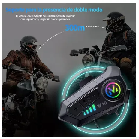 Intercomunicador Bluetooth Para Casco De Moto Y10 2x