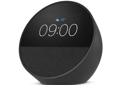 Combo Hogar Inteligente Alexa Echo Spot Con Pantalla Con Enchufe Inteligente Wifi 