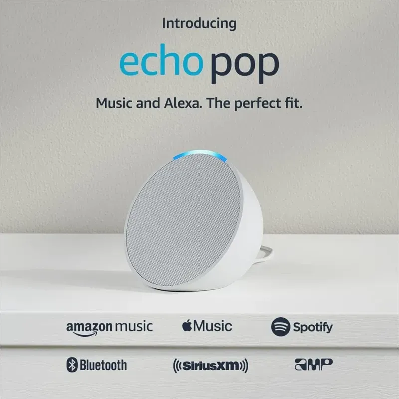 Asistente Inteligente Echo Pop ALEXA Blanco