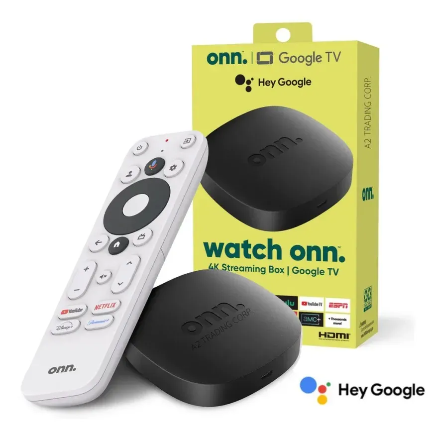 Tv Box Watch Onn Streaming 4k Uhd Google Tv Negro