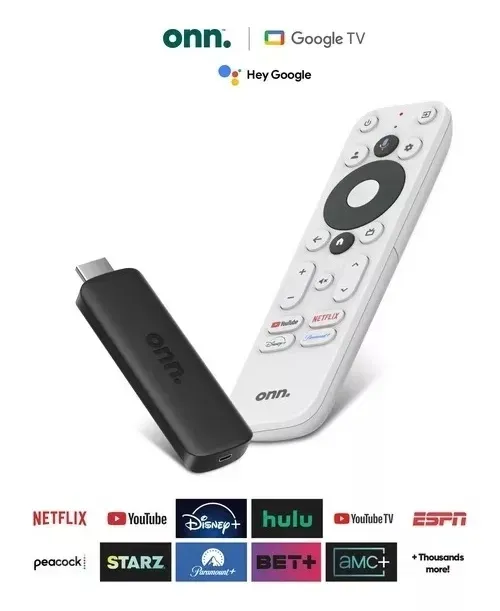 Onn 2k FHD Streaming Stick Con Google TV Color Negro