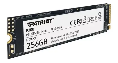 Disco Solido M.2 PCIe Gen3 256Gb Patriot P300