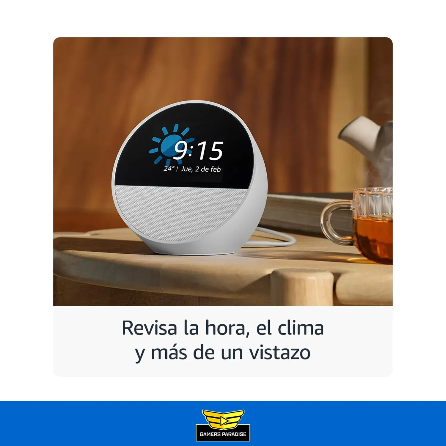 Amazon Echo Spot Bocina Despertador Inteligente 2024 Alexa