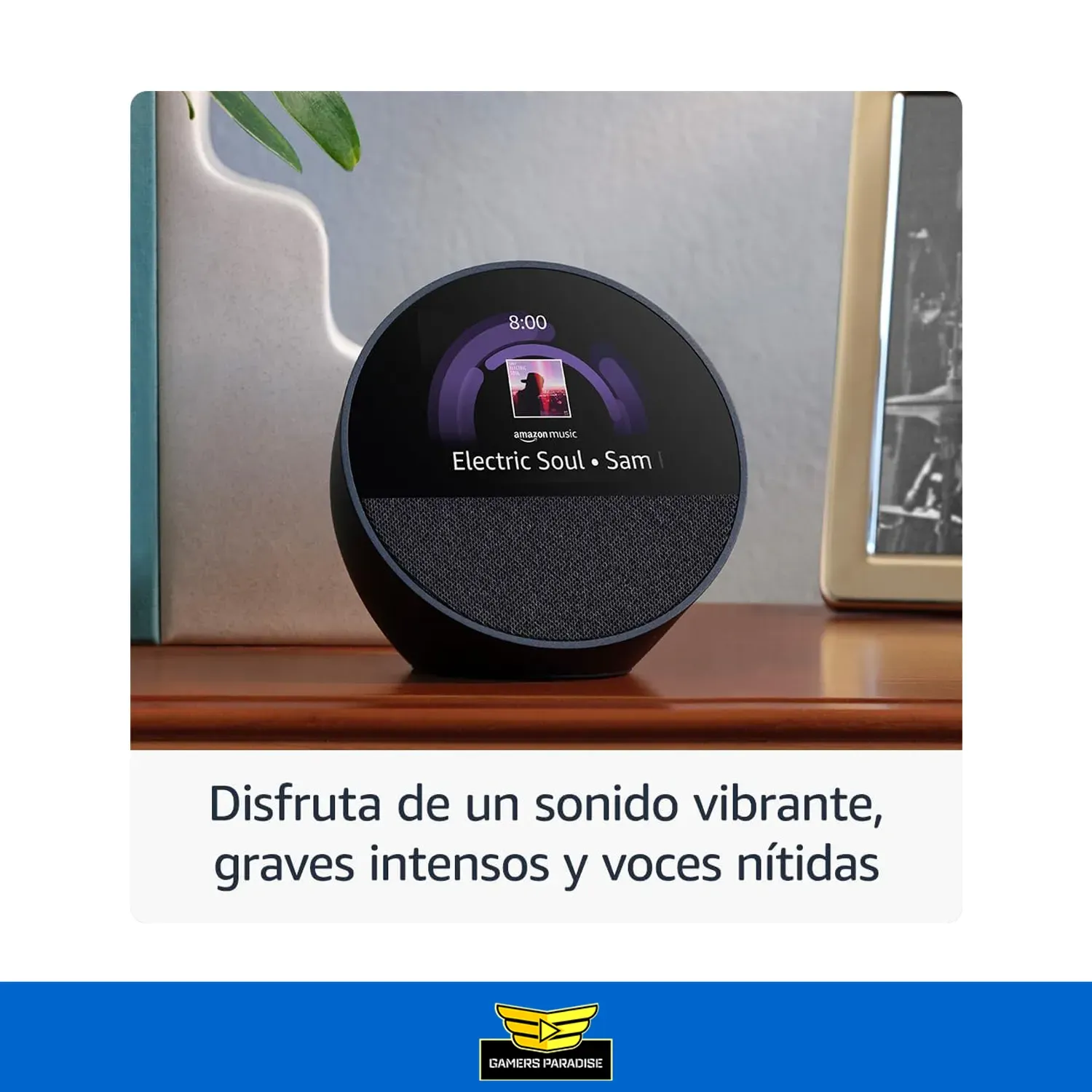 Amazon Echo Spot Bocina Despertador Inteligente 2024 Alexa