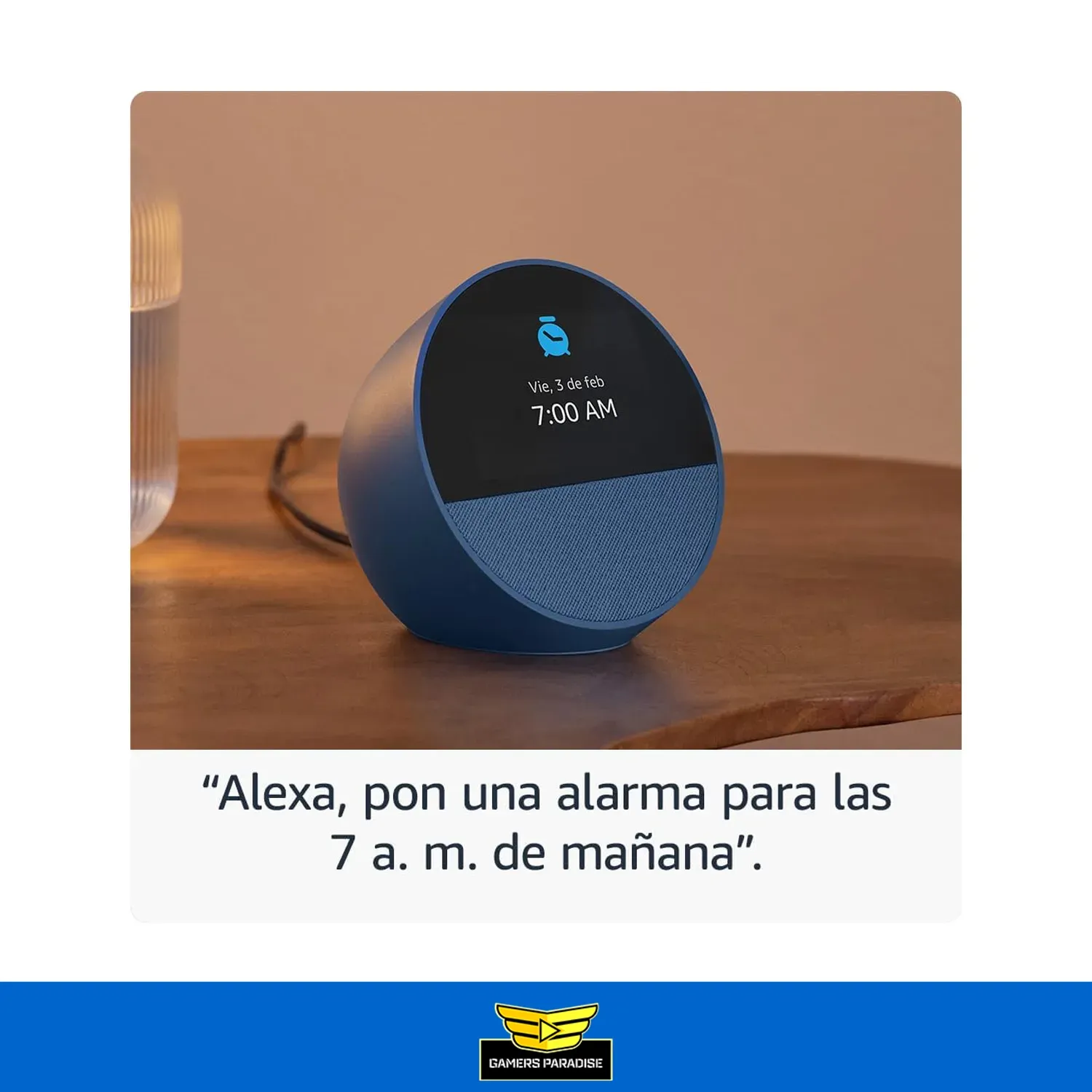 Amazon Echo Spot Bocina Despertador Inteligente 2024 Alexa