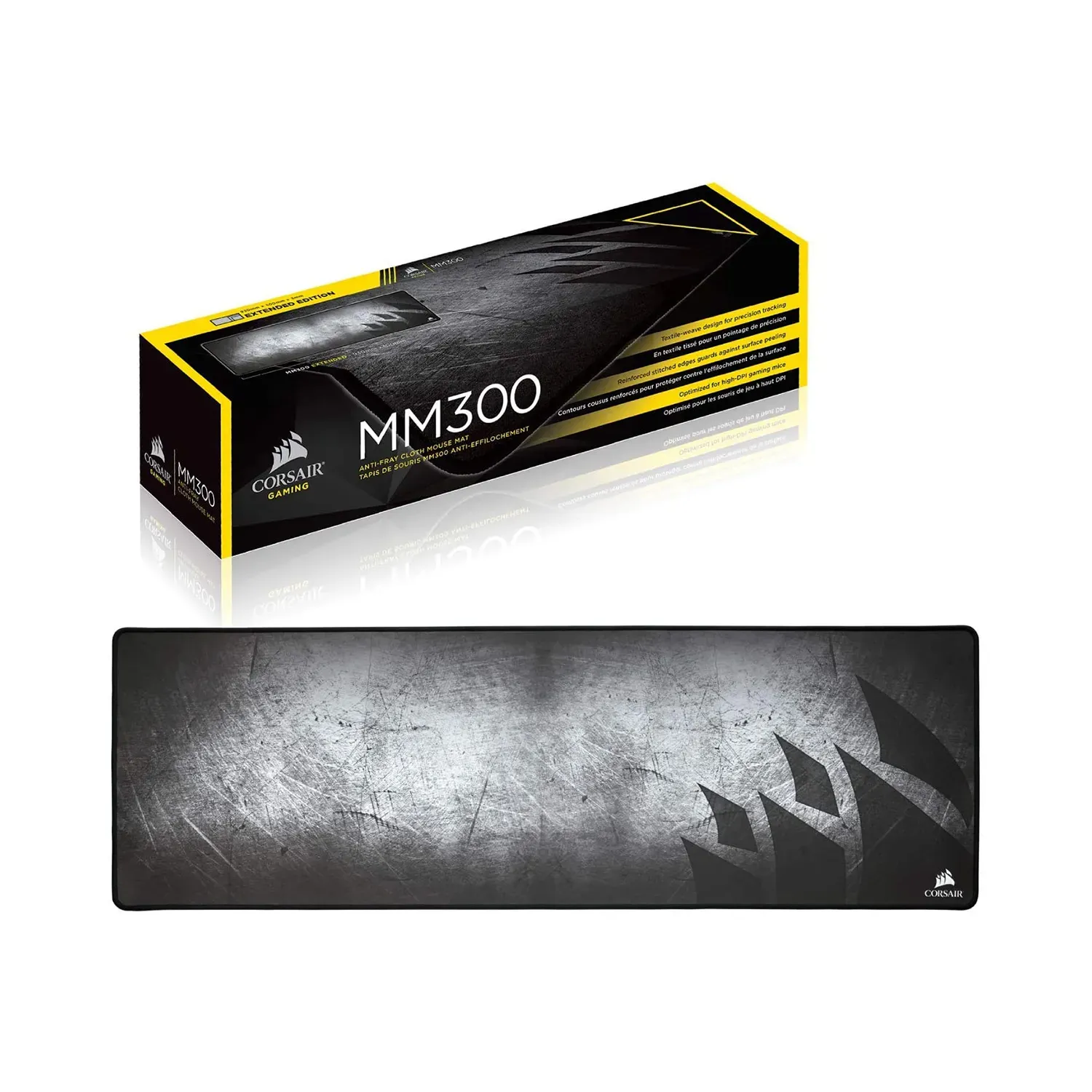 Mouse Pad Gamer Extralargo Corsair Mm300 Negro De Tela