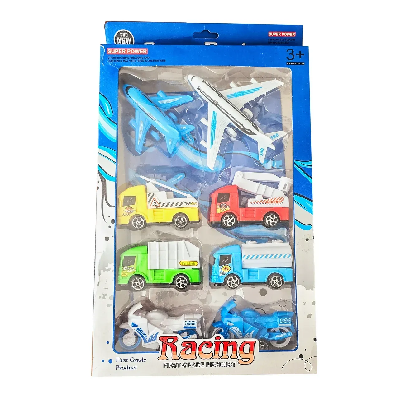 Carros De Impulso Y Aviones Colección Multicolor X 8 Pcs