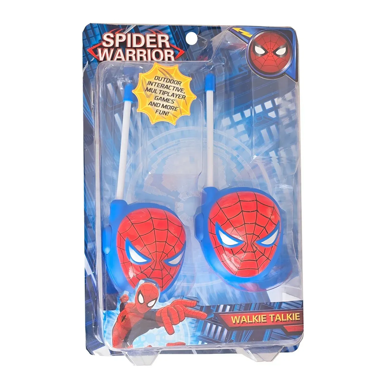 Juguete Walkie Talkies Boquitoquis Spiderman Hombre Araña