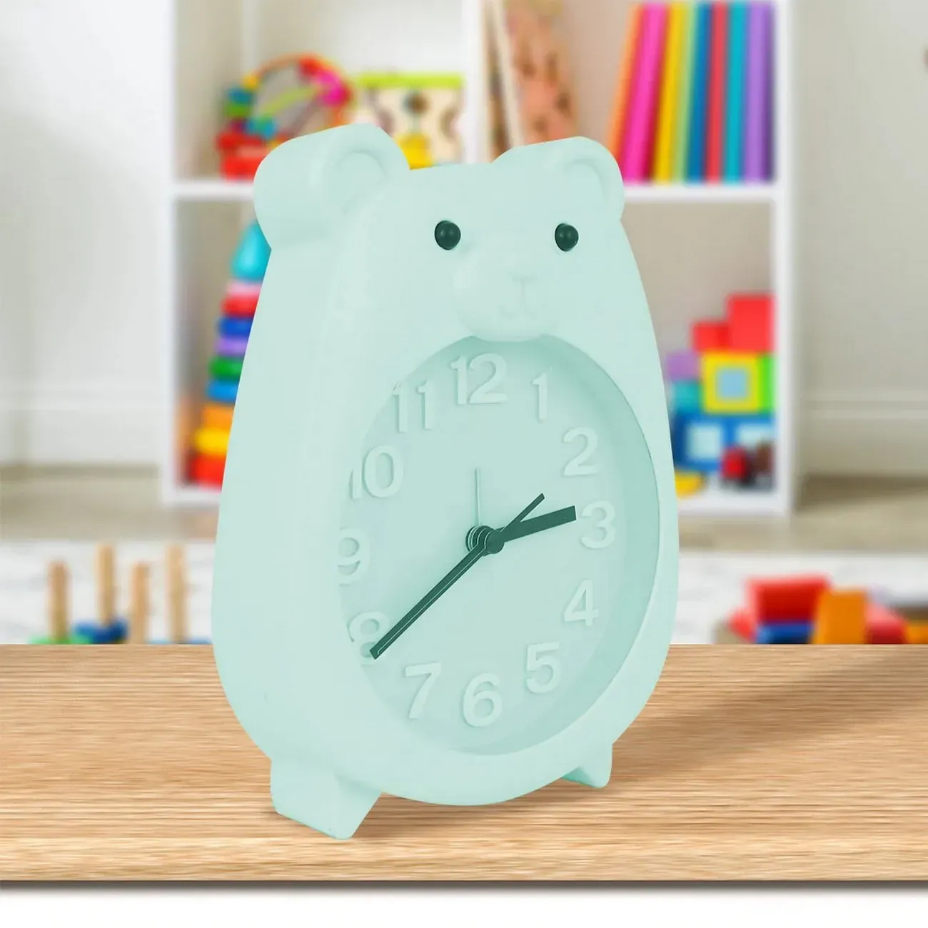 Reloj De Mesa Pared Para Niñas (o) Oso Osito Alarma +bateria