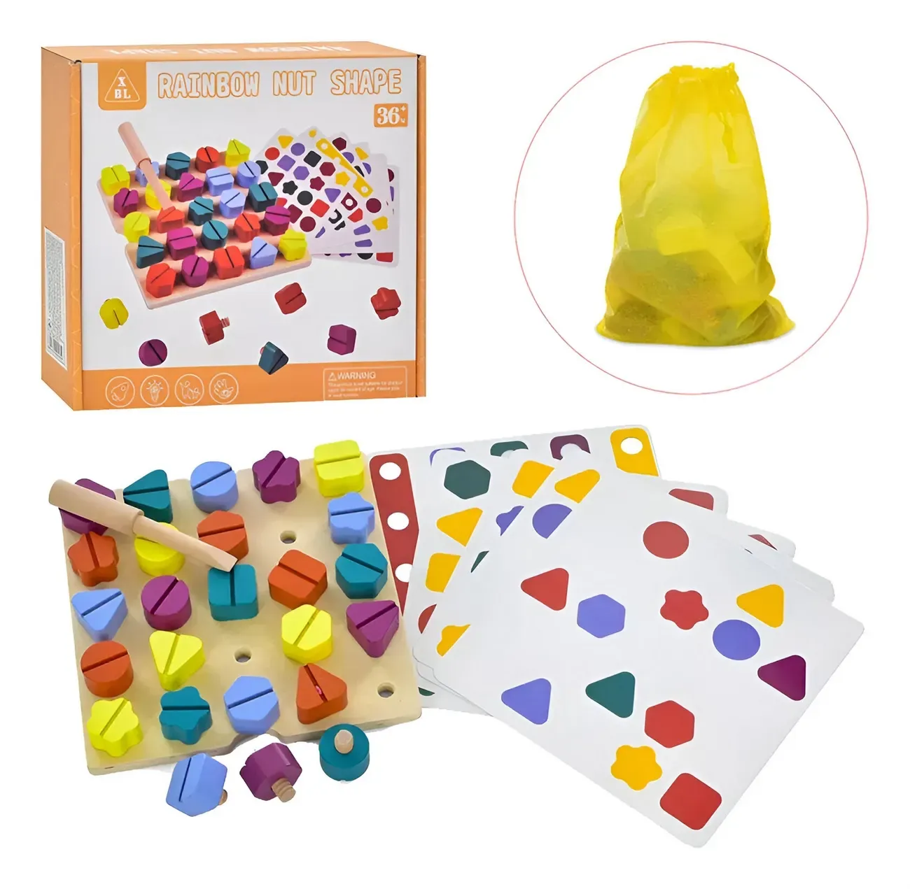 Juego De Mesa Enrosque Encaje Figuras Geometricas Desarrollo