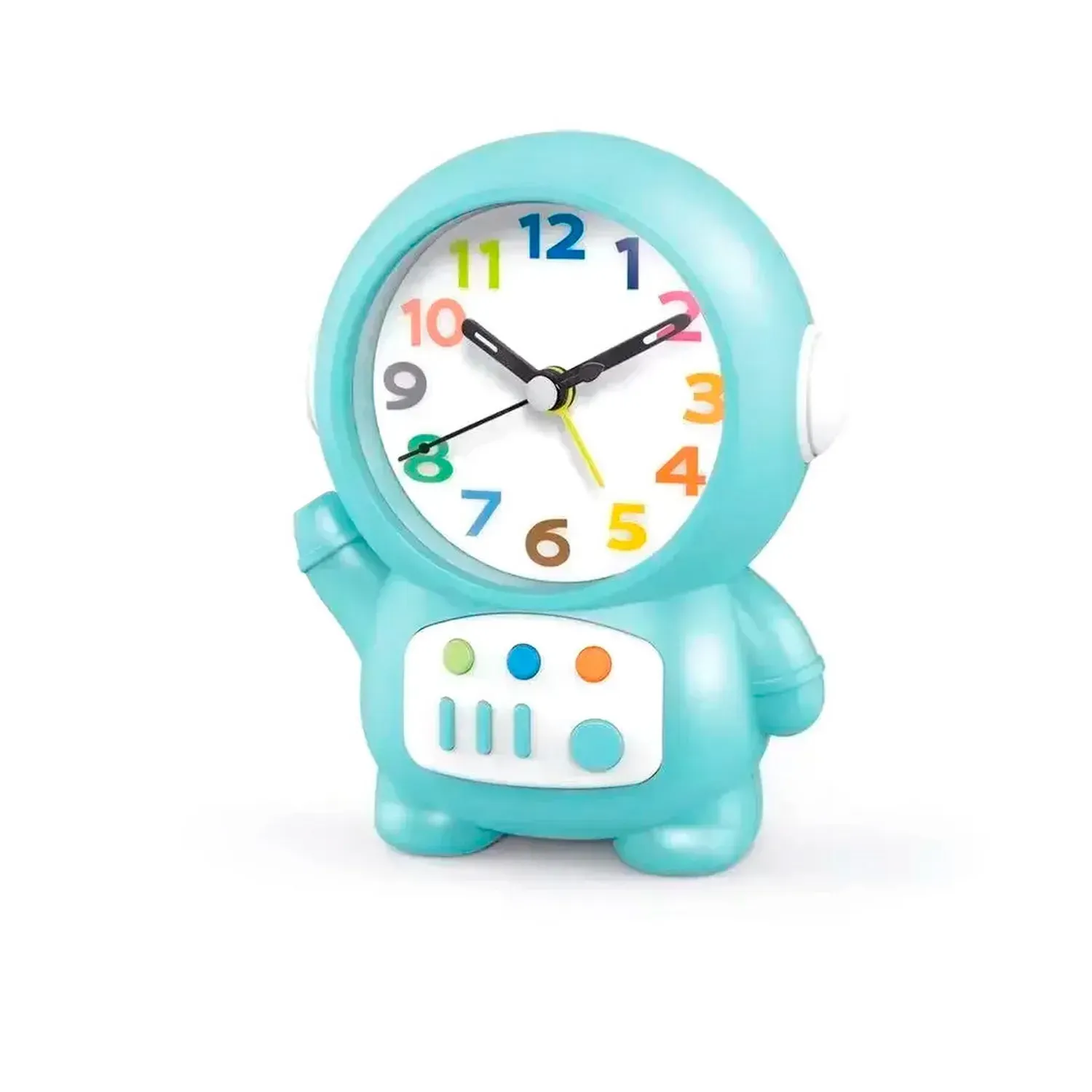 Reloj De Mesa Niños Astronauta Unisex Alarma + Bateria