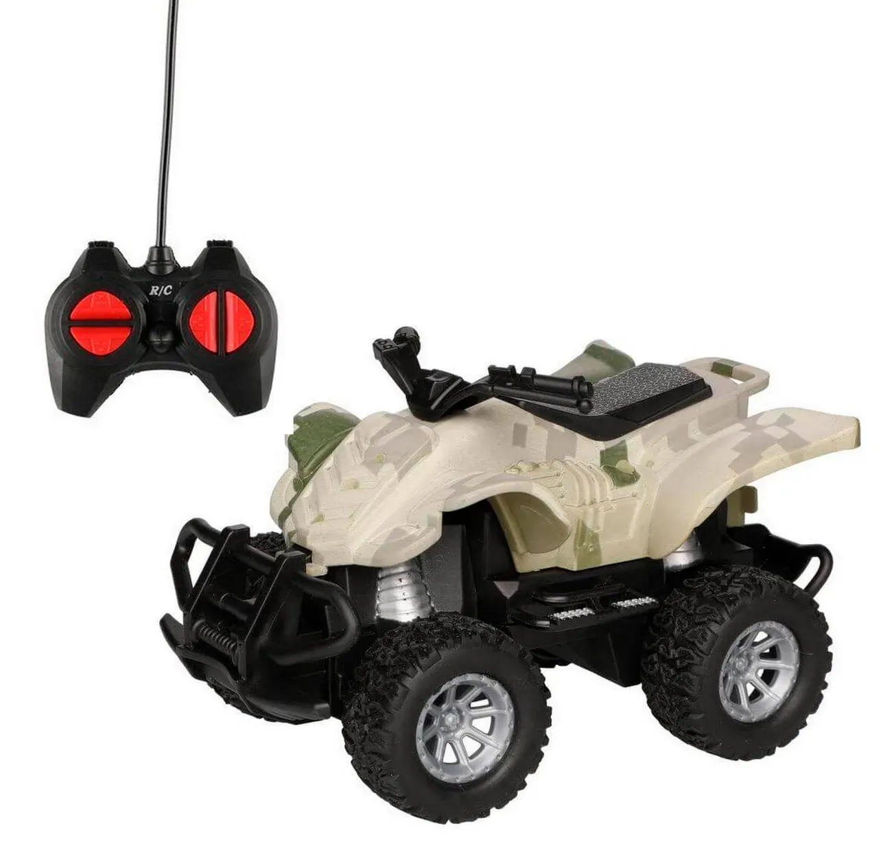 Cuatrimoto Militar Con Control Remoto Juguete Niño + Bateria