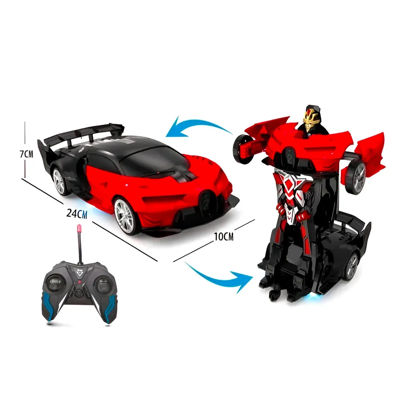 Carro Control Remoto Transformers En Robot Recargable Pagani