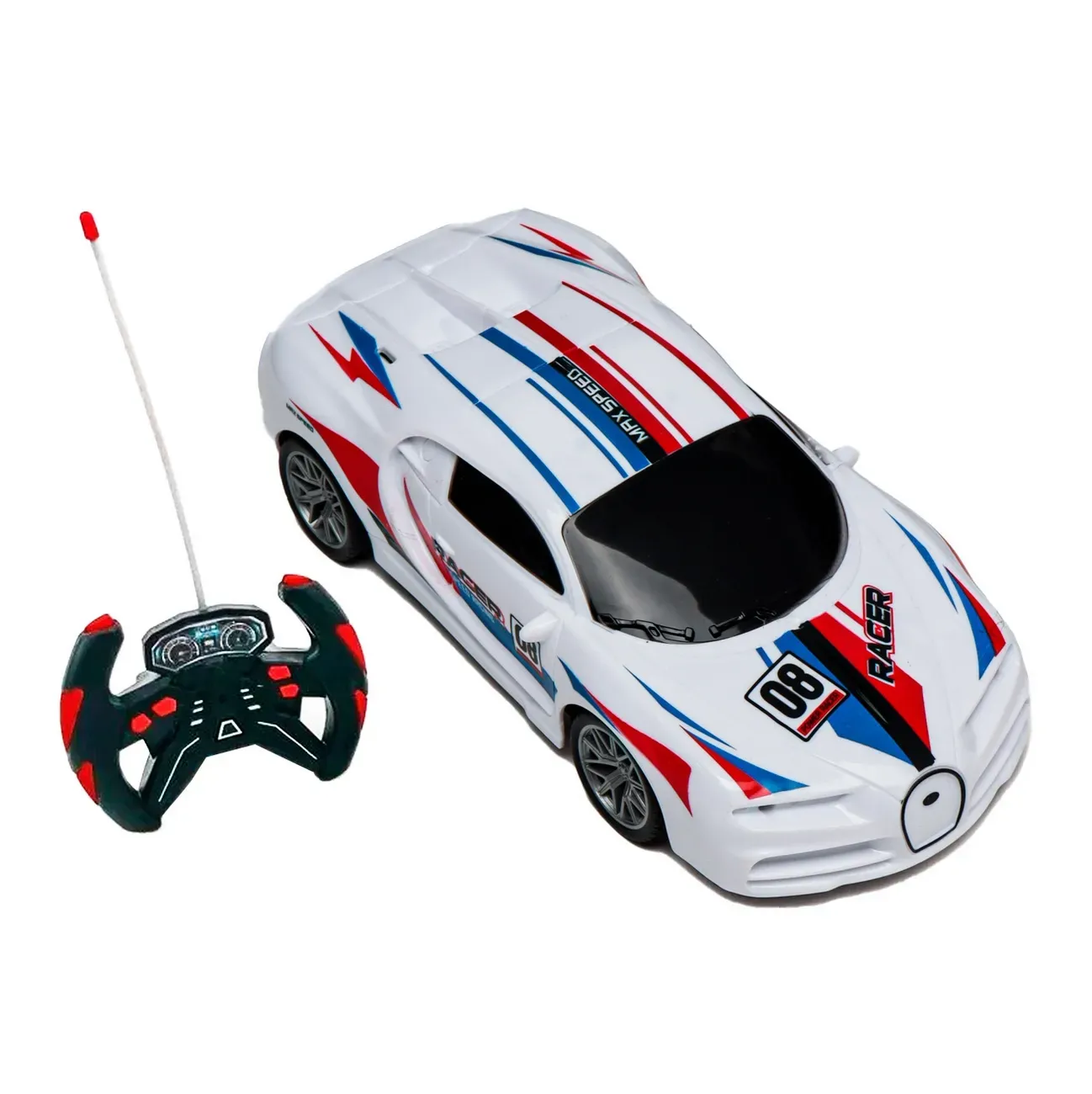 Carro Racing Bugatti Bateria Recargable Control Remoto Niños