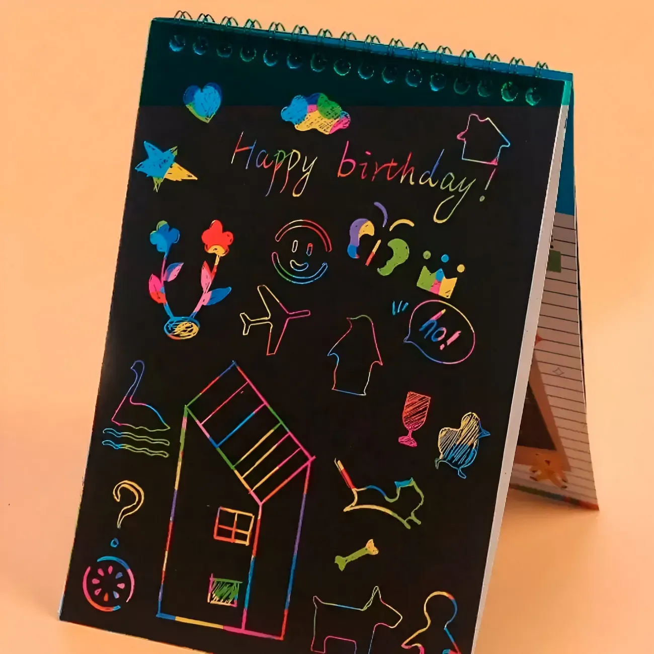 Libro Agenda Para Dibujar Raspar Y Colorear Raspa En Colores