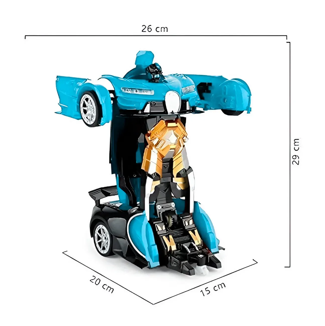 Carro Control Remoto Transformers En Robot Recargable Racing