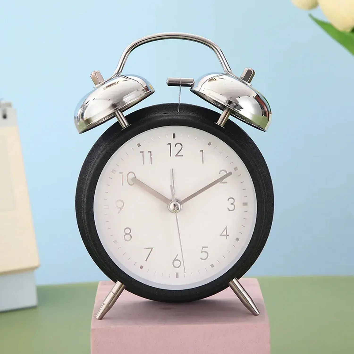 Reloj De Mesa Clasico Alarma Decoracion Minimalista +bateria