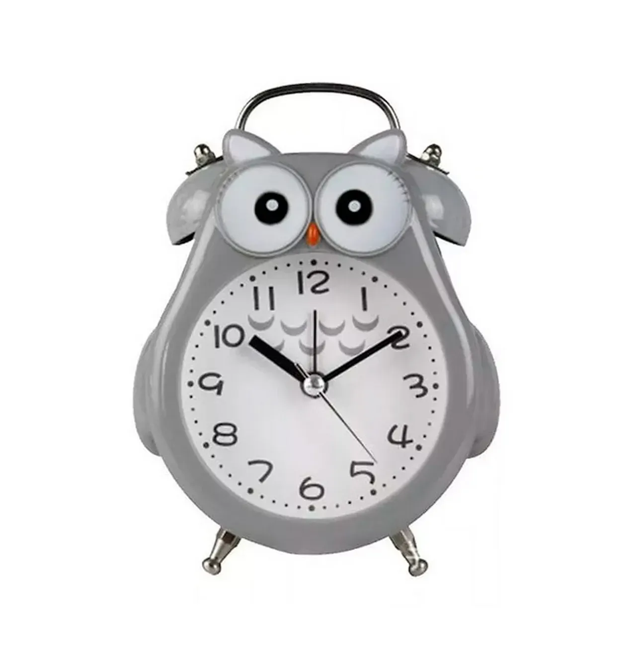 Reloj De Mesa Buho Unisex Decoracion Alarma + Bateria