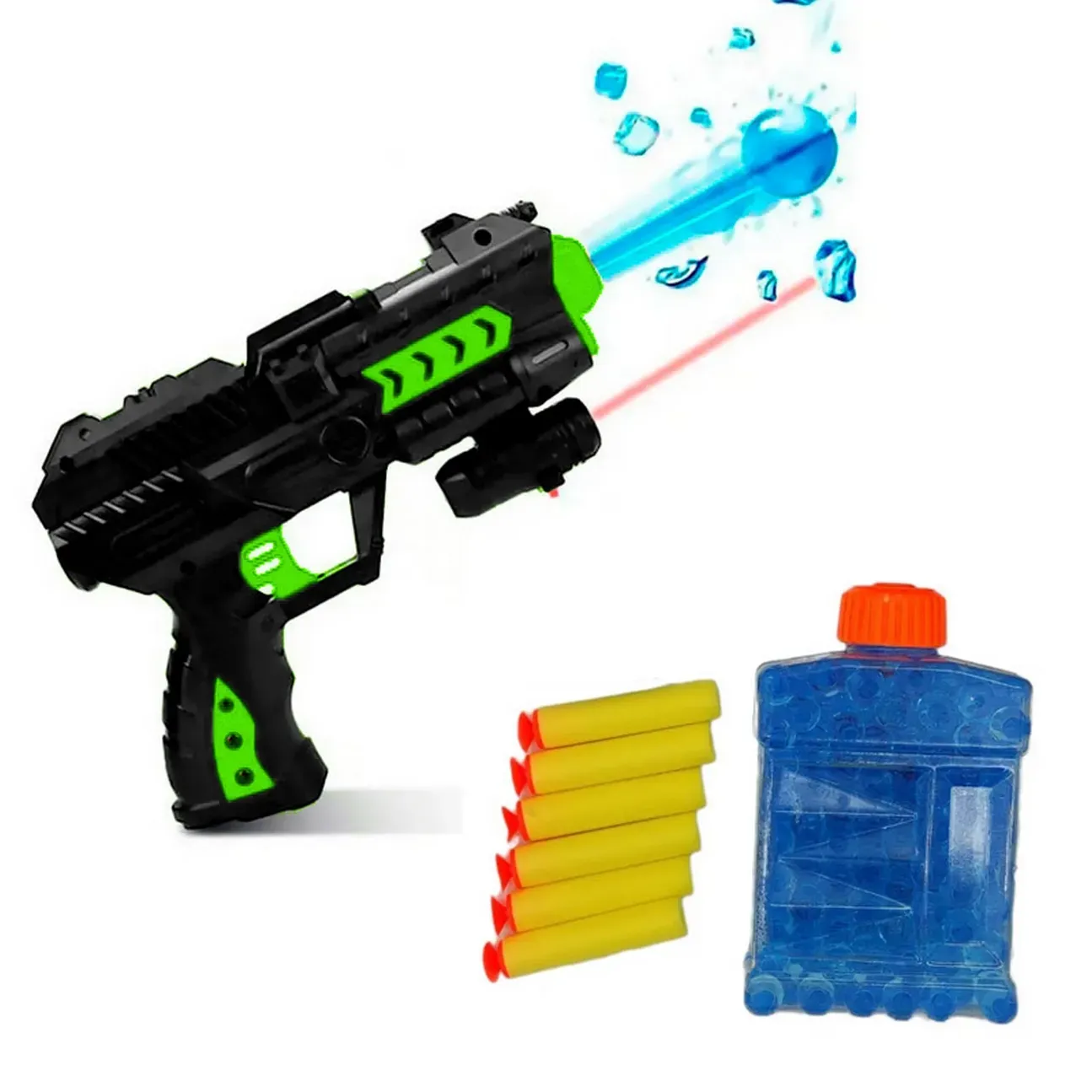 Pistola Lanza Dardos Laser Hidrogel Nerf Juguete Niños