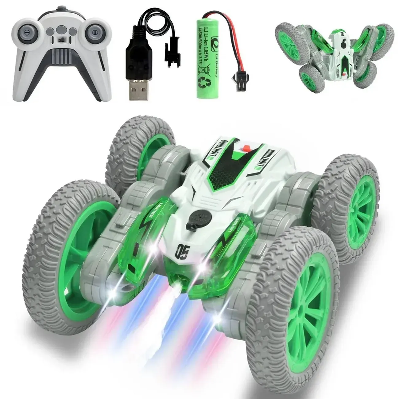 Carro 360 Grados Control Remoto Recargable Niños Regalo