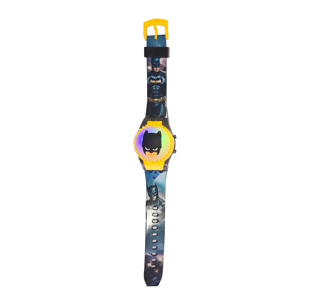 Reloj Niños Digital Batman Heroe Luces Spinner Infantil