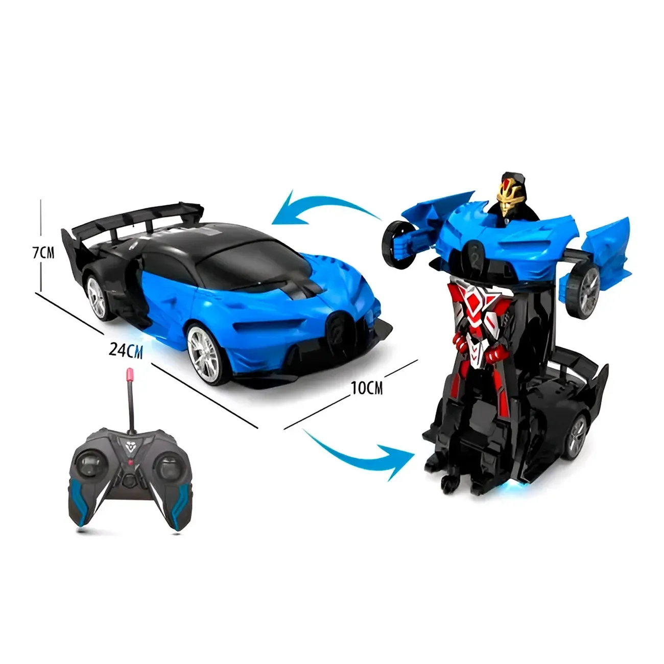 Carro Control Remoto Transformers En Robot Recargable Pagani