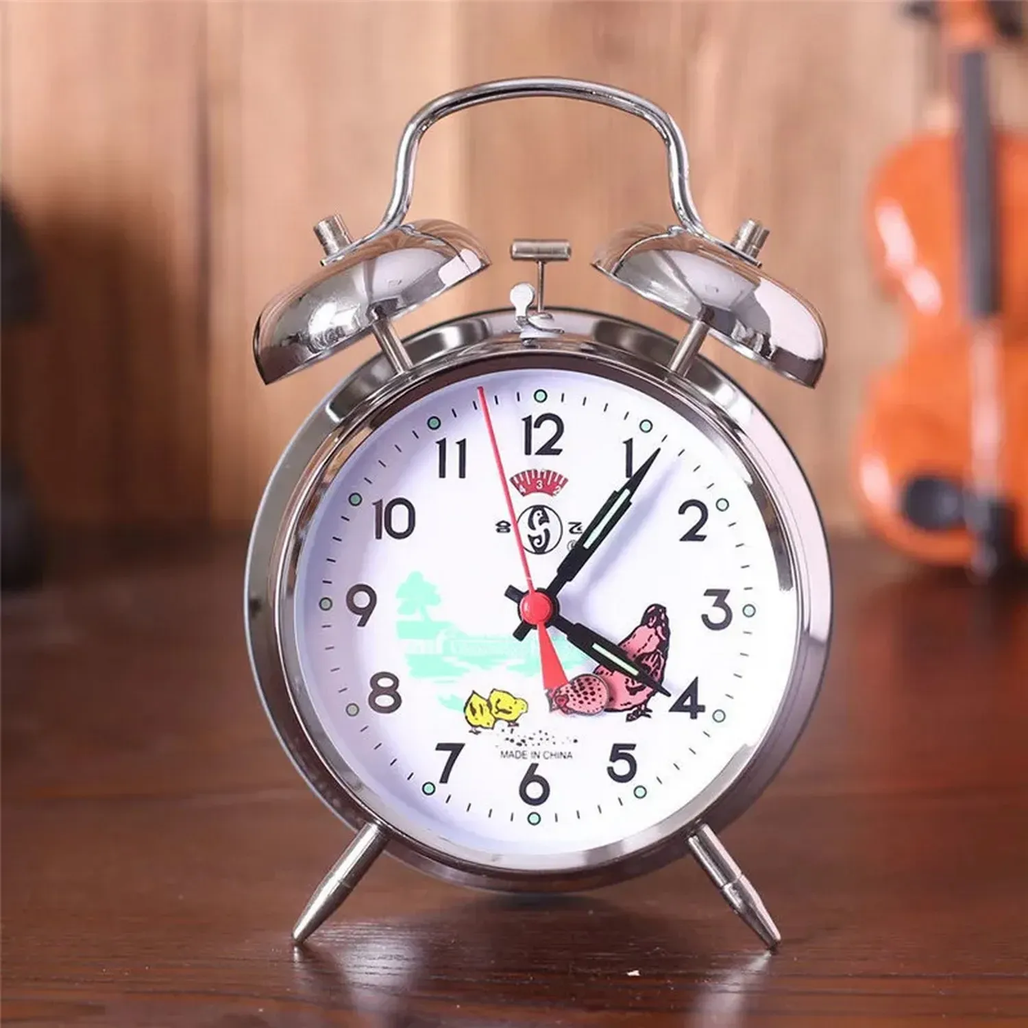 Reloj De Mesa Clasico Alarma Decoracion Minimalista +bateria