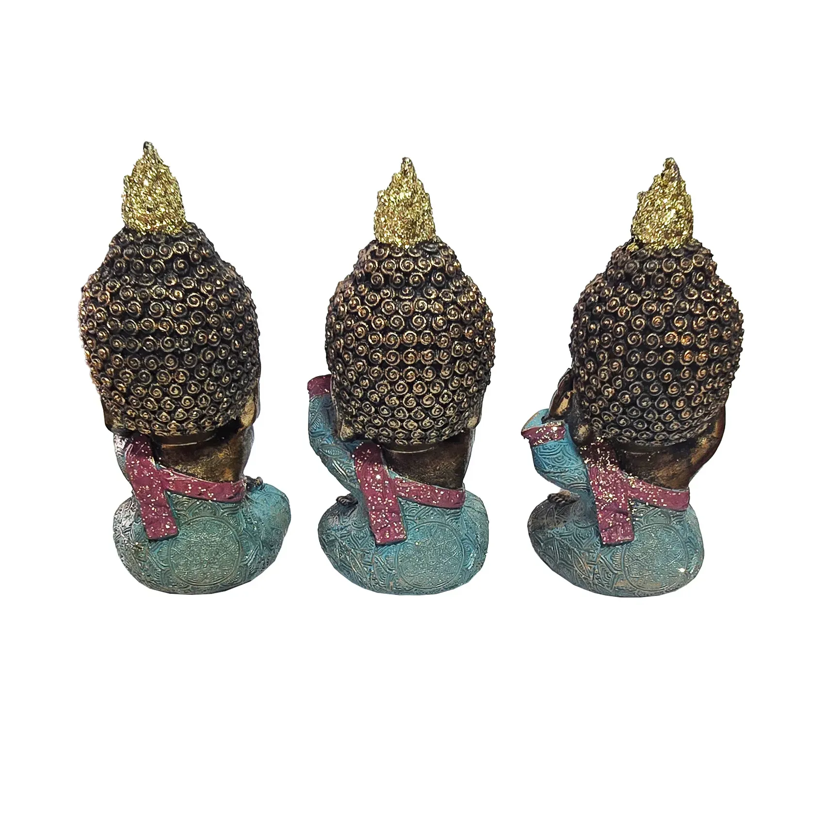 Budas De La Sabiduria Prosperidad Vintage Set X 3 Unidades