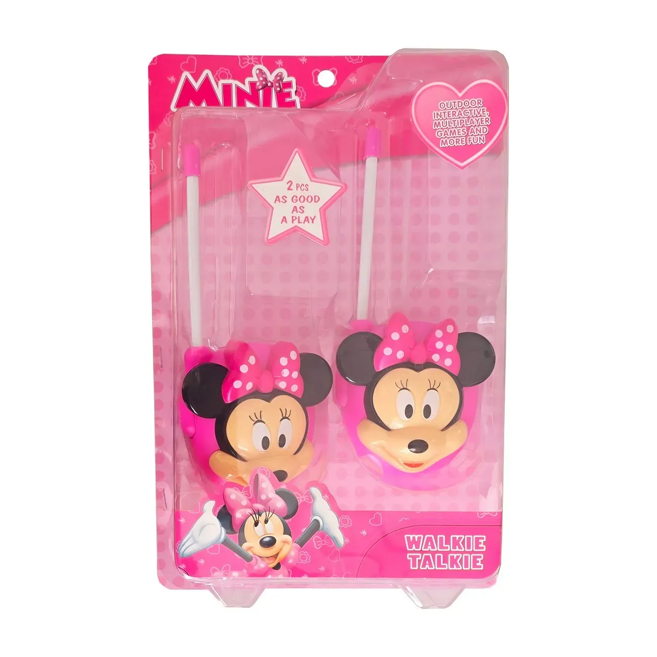 Juguete Walkie Talkies Boquitoquis Minie Minnie Mouse Niñas