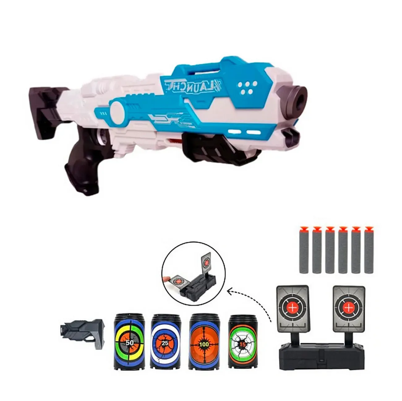 Pistola Lanza Dardos Nerf Multiples Hidrogel Accesorios