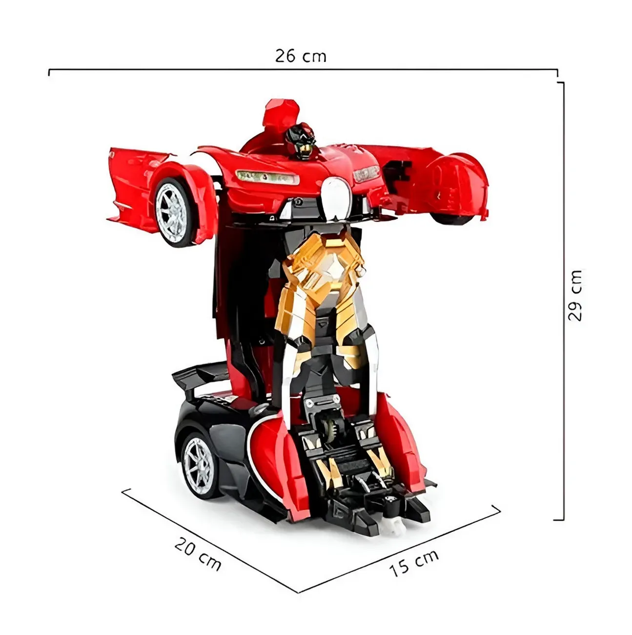 Carro Control Remoto Transformers En Robot Recargable Racing