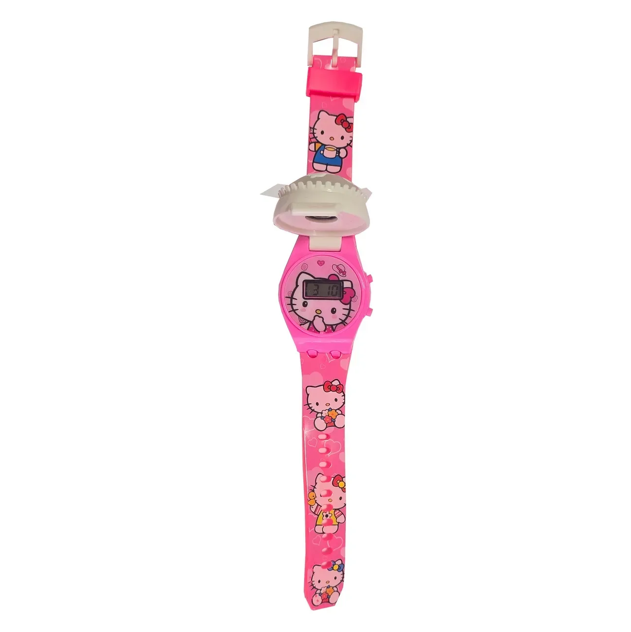 Reloj Niños Digital Hello Kitty Luces Spinner Infantil Niñas