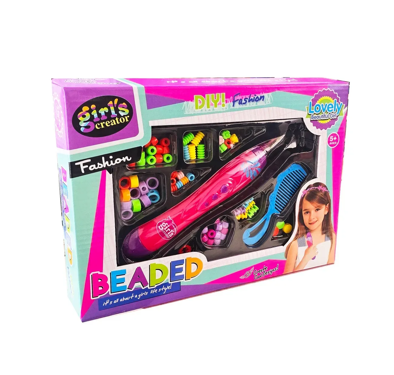 Set Kit Para Hacer Pulseras Peinados Trenzas Cabello Fashion