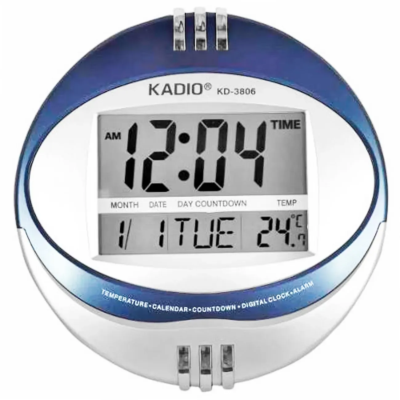 Reloj Kadio Termometro Alarma Digita Kd-3806n + Baterias