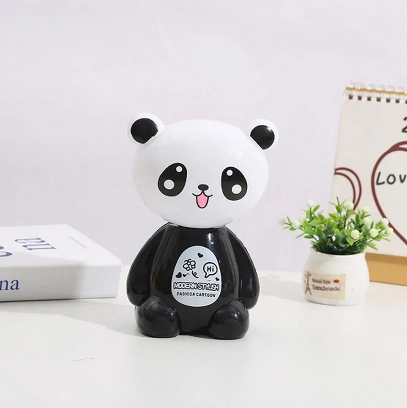 Lampara Oso Panda Niños Recargable Escritorio Mesa