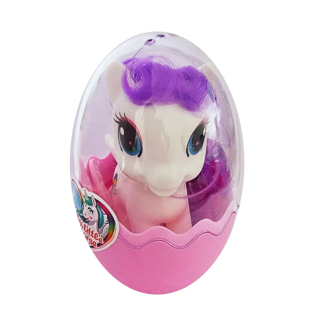 Unicornio Pony Juguete Niñas Huevo Sorpresa Didactico X 3 Un