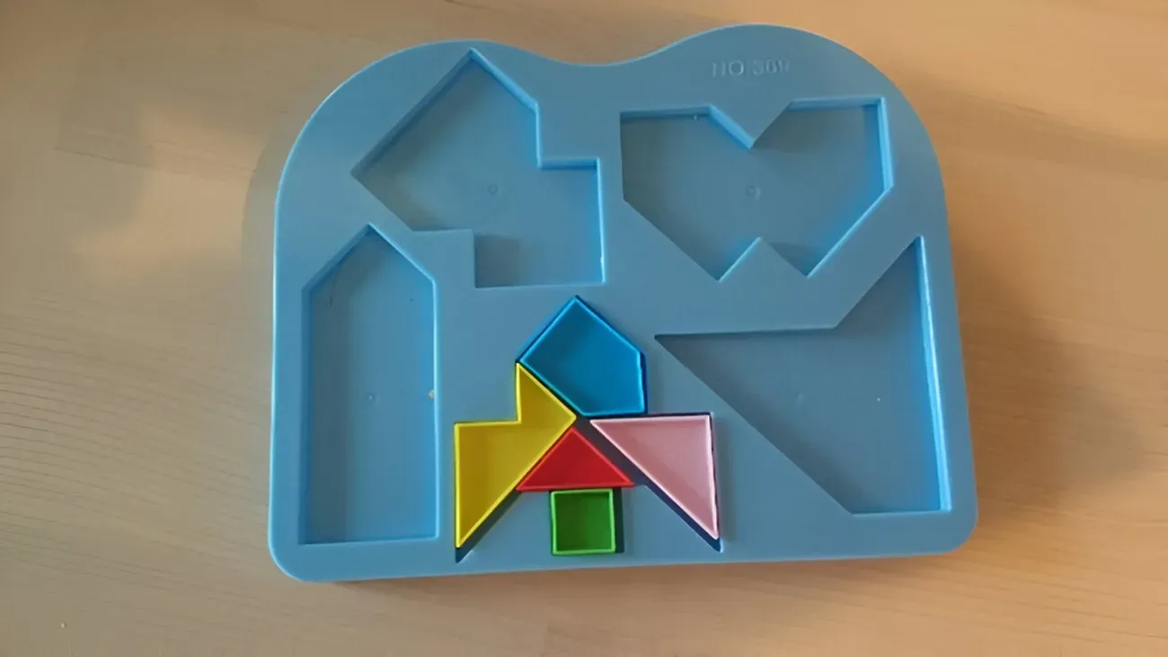 Juego De Mesa Tangram Aprendizaje Desarrollo Cognitivo Niños