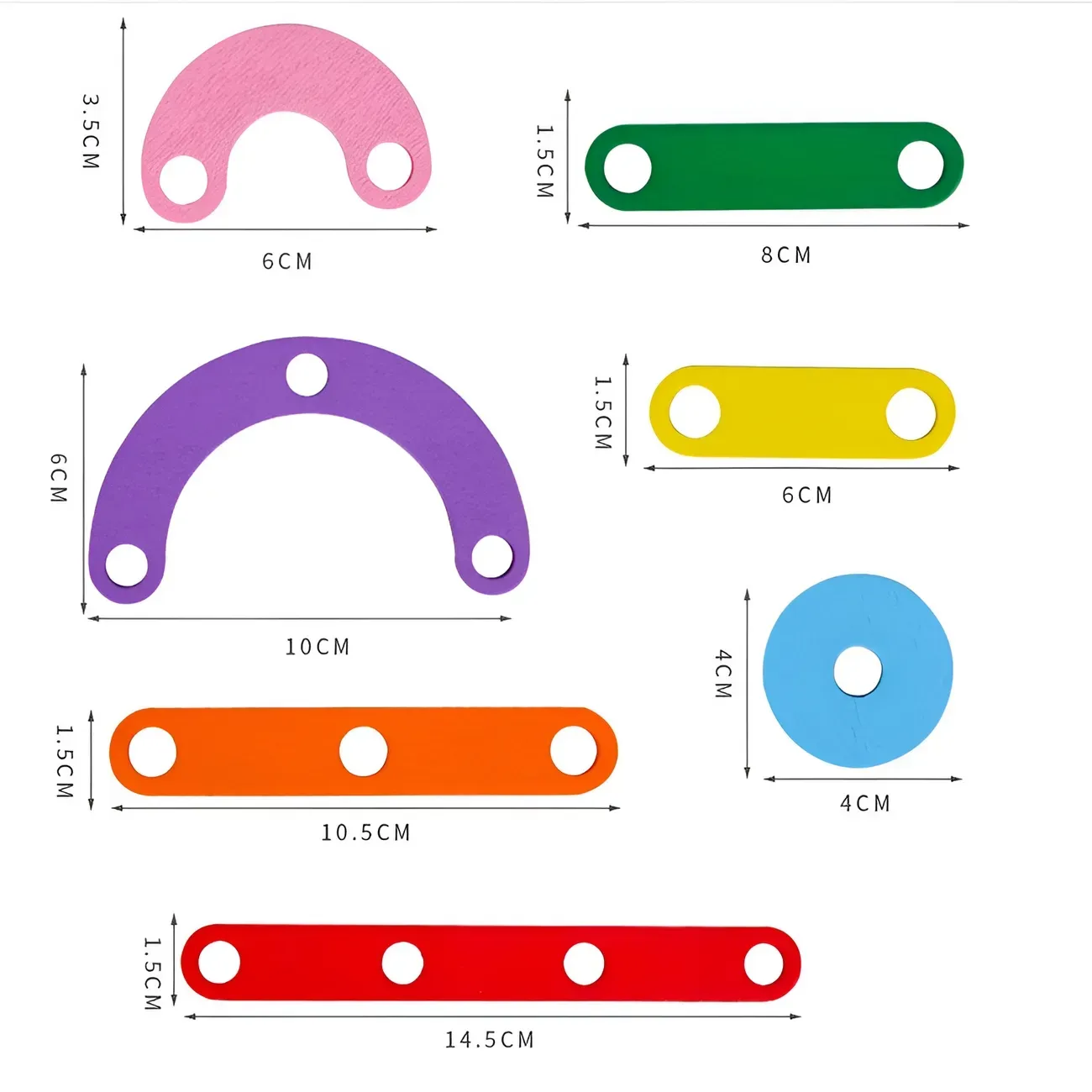 Tablero Geométrico Montessori De Madera Para Niños Figuras