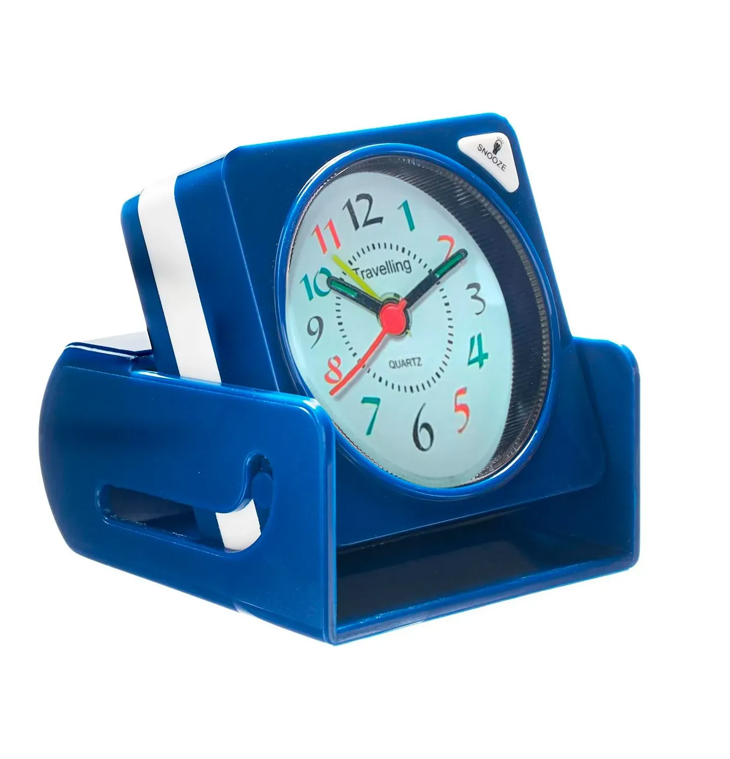 Reloj De Mesa Despertador Portatil Viajes Cuadrado + Bateria