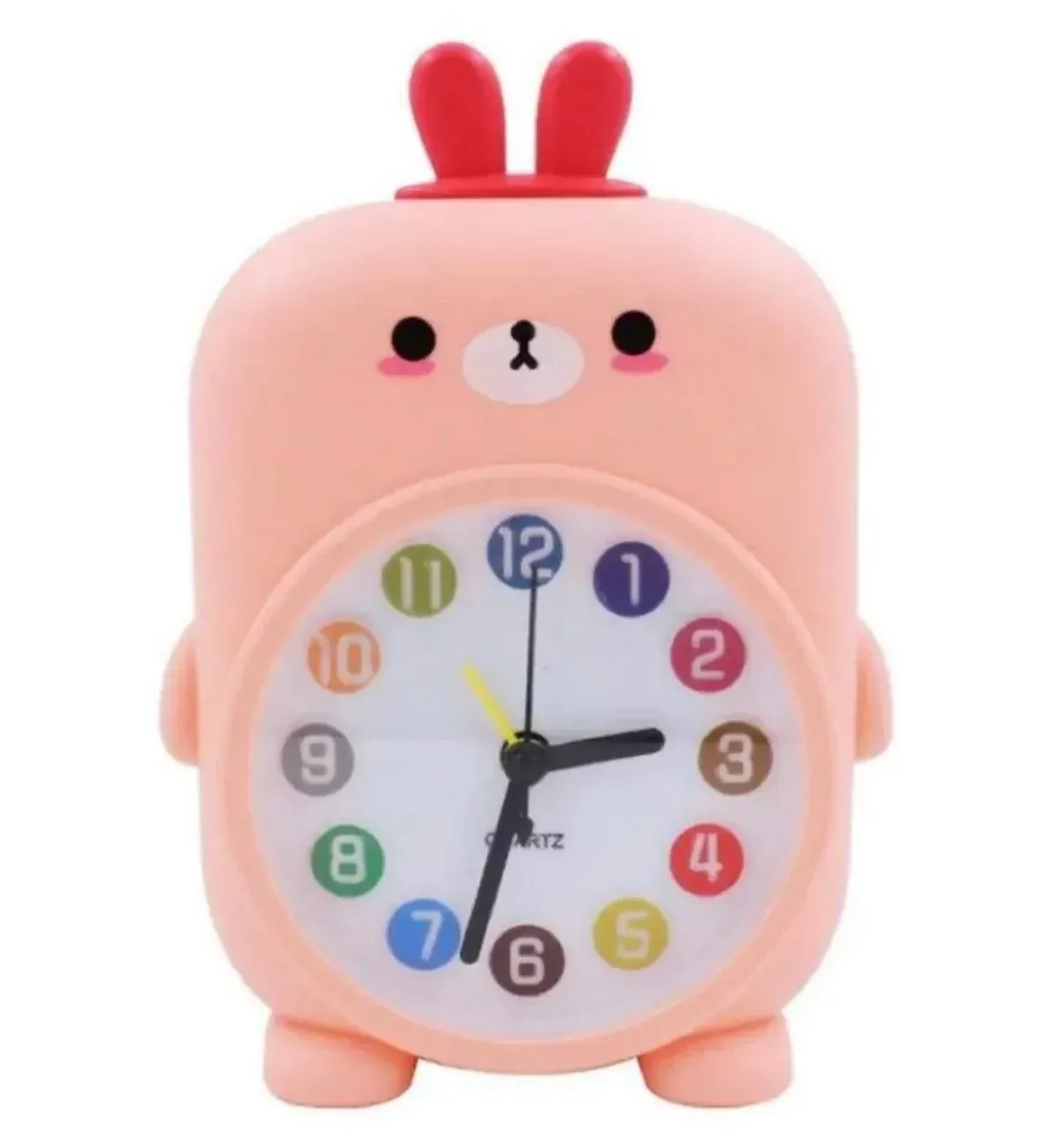 Reloj De Mesa Pared Mini Niñas(o) Conejo Oso Alarma +bateria