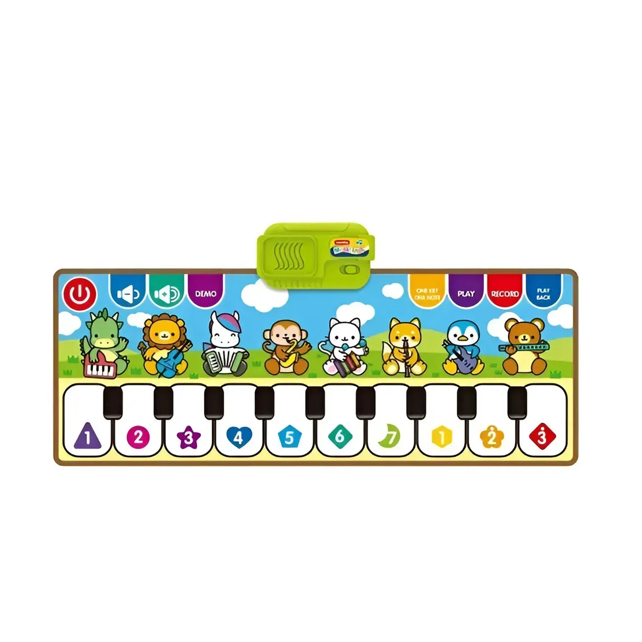 Piano Musical Animales Instrumento Musical Tapete + Baterias