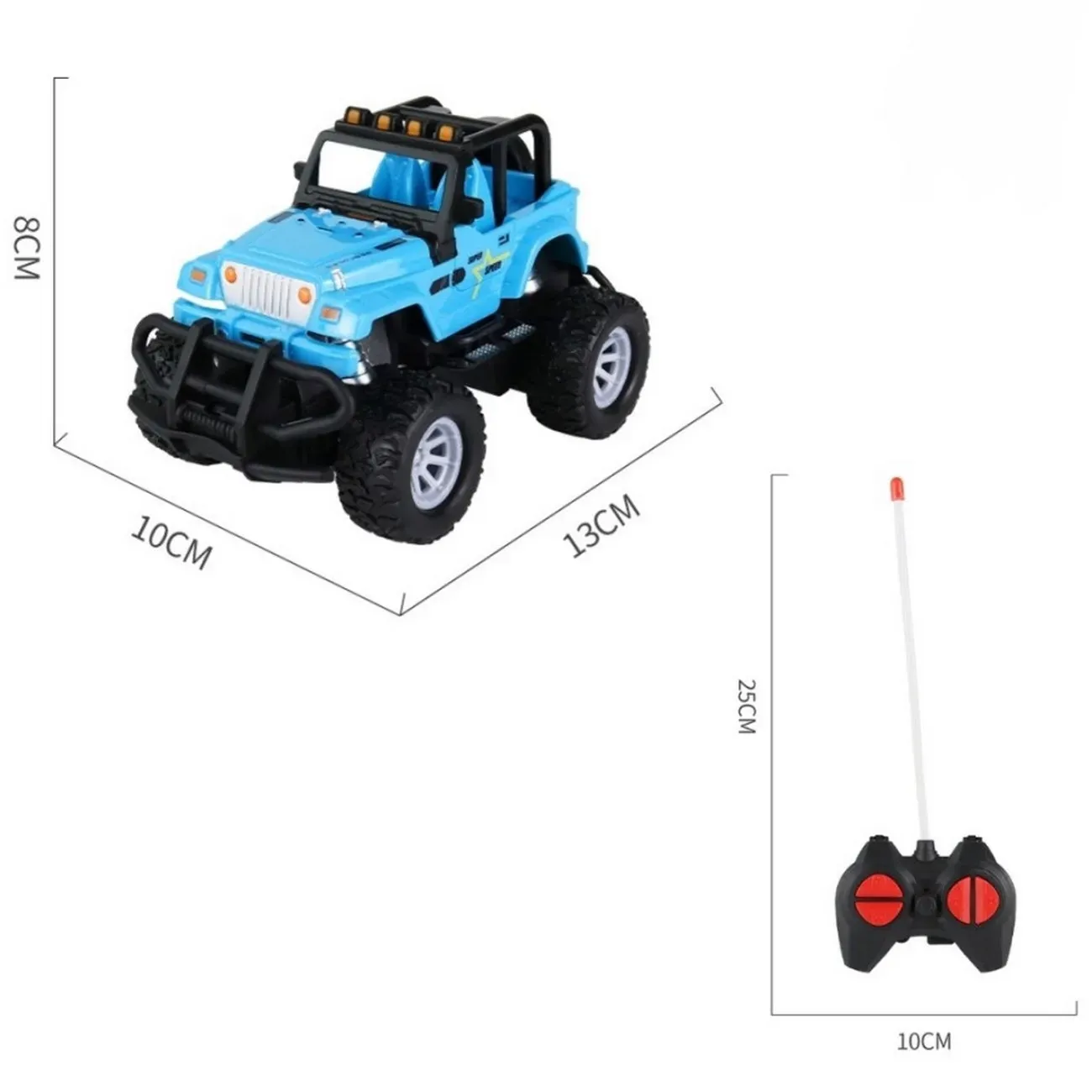 Carro Jeep Mini Con Control Remoto Juguete Niño + Bateria