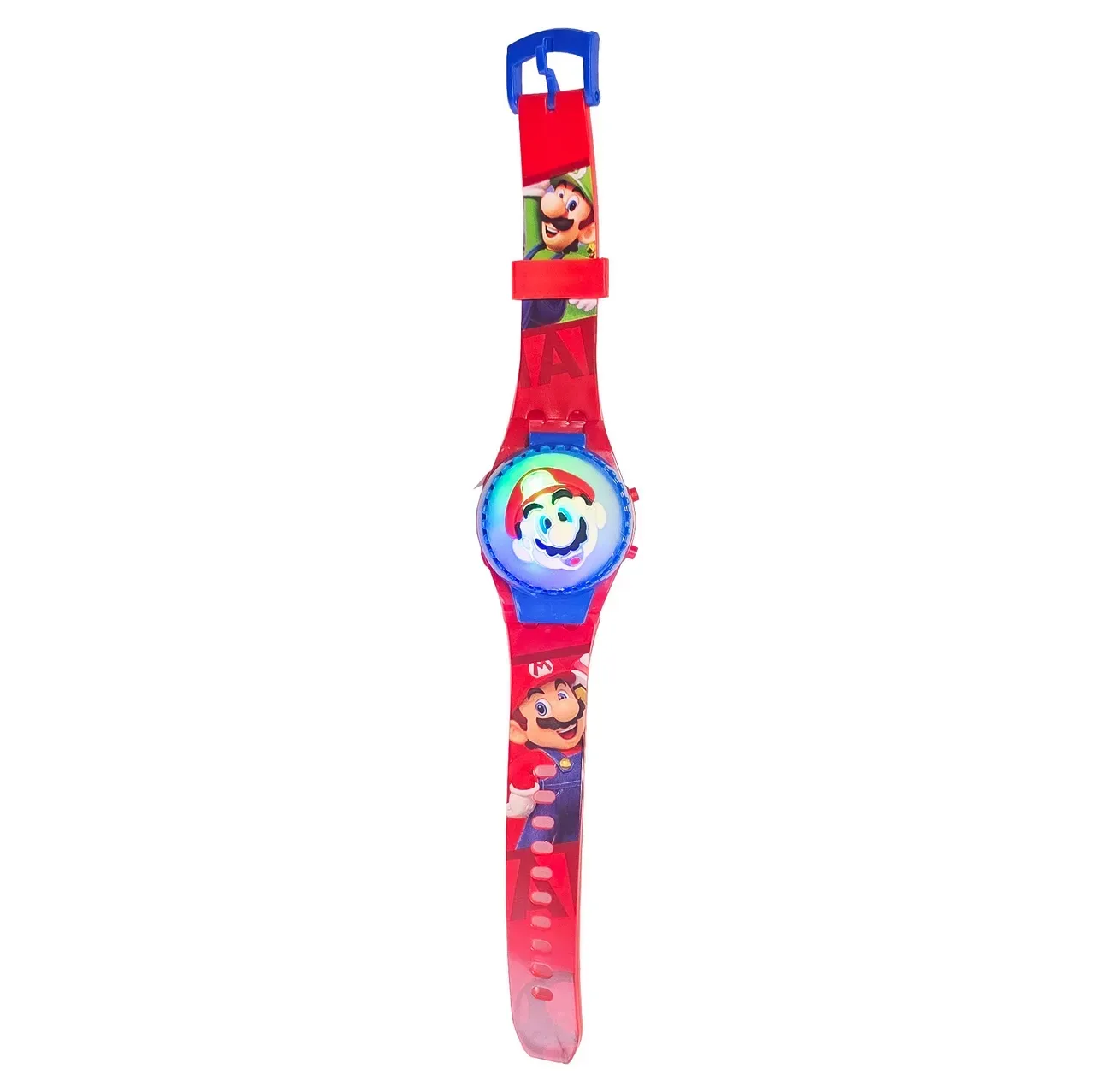 Reloj Niños Digital Super Mario Luces Spinner Tapa Infantil