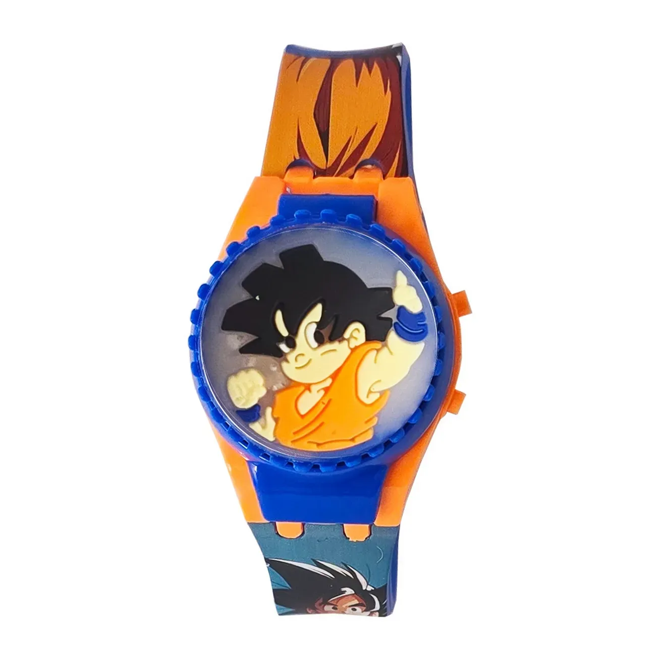 Reloj Niños Digital Dragon Ball Goku Luces Spinner Infantil