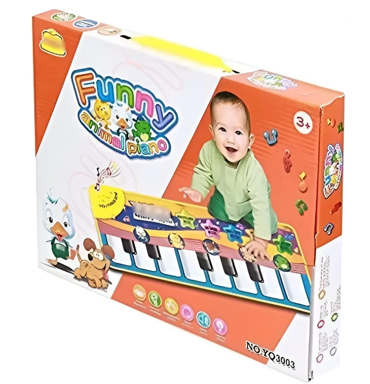 Tapete Alfombra Musical Animales Infantil Funny + Baterias