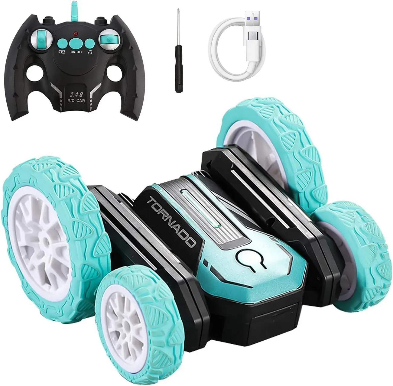 Carro 360 Grados Tornado Control Remoto Recargable Niños