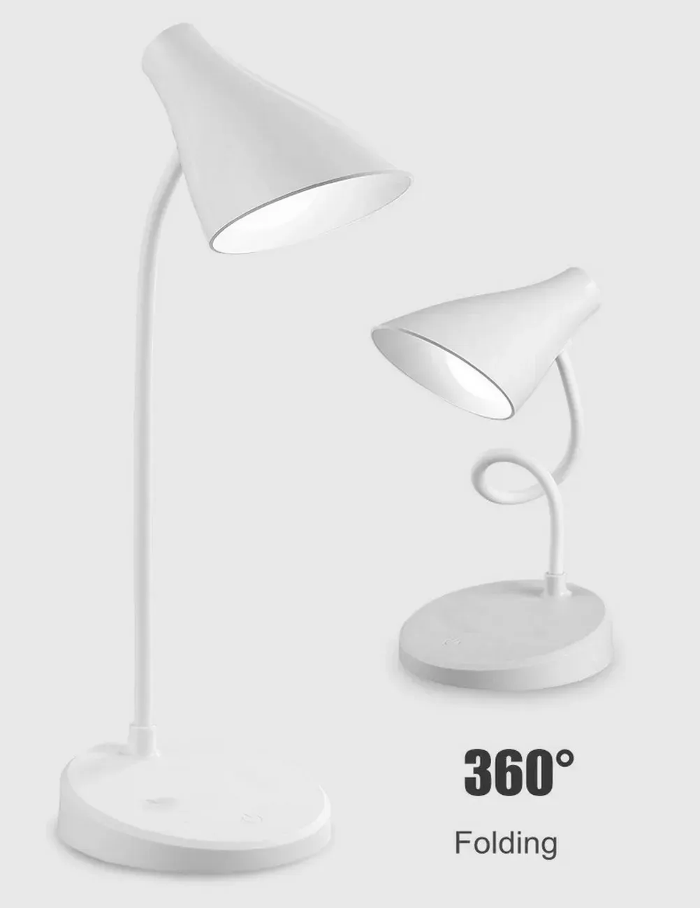 Lampara De Mesa Escritorio Touch Recargable 24 Led 5w